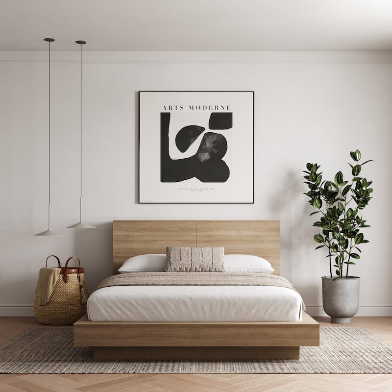 Marconi Platform Bed with Storage Headboard