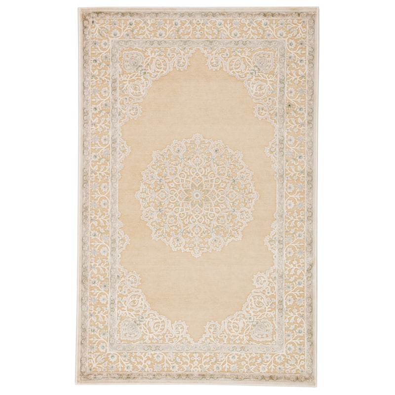 Malo Medallion Area Rug - 8'10" x 11'9" - Beige/Green
