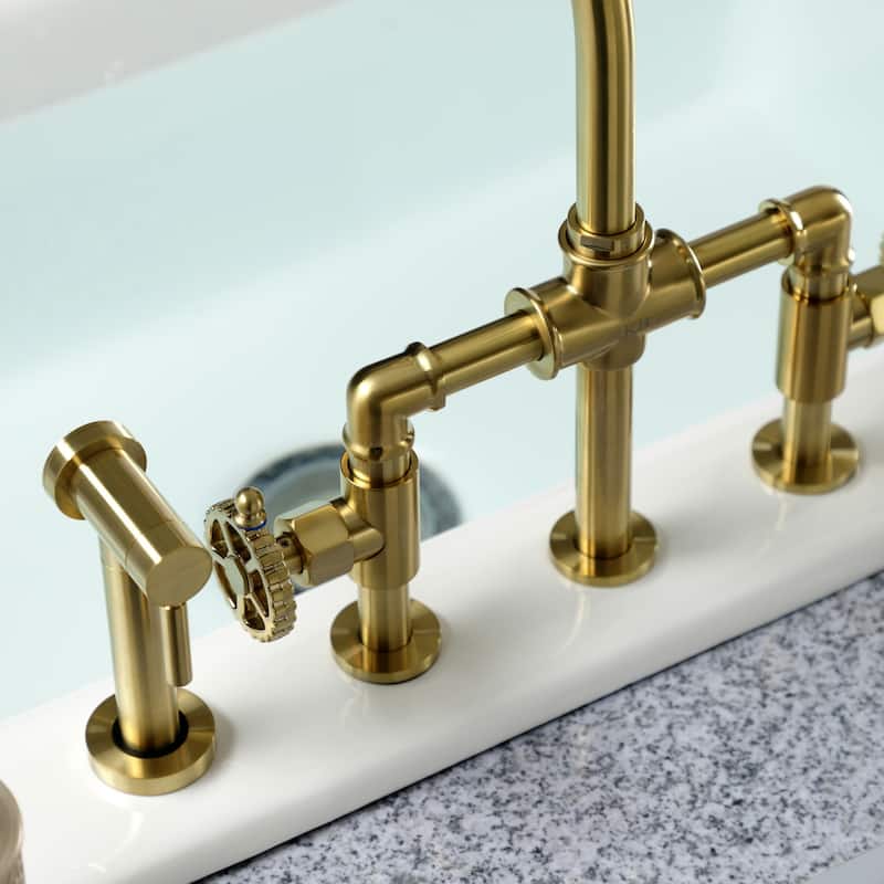 Kingston Brass Fuller Bridge Kitchen Faucet