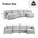 preview thumbnail 36 of 150, Corduroy Sectional Sofa with Removable Ottomans & Ultra-soft Cushions for Living Room & Bedroom