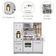 preview thumbnail 3 of 7, Teamson Kids Little Chef Springfield Play Kitchen & Accessories, Gray/White - 38.19" W x 12.0" L x 37.8" H