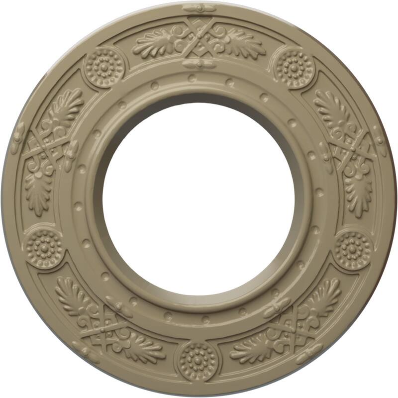 8"OD x 3 7/8"ID x 1/2"P Daniela Ceiling Medallion