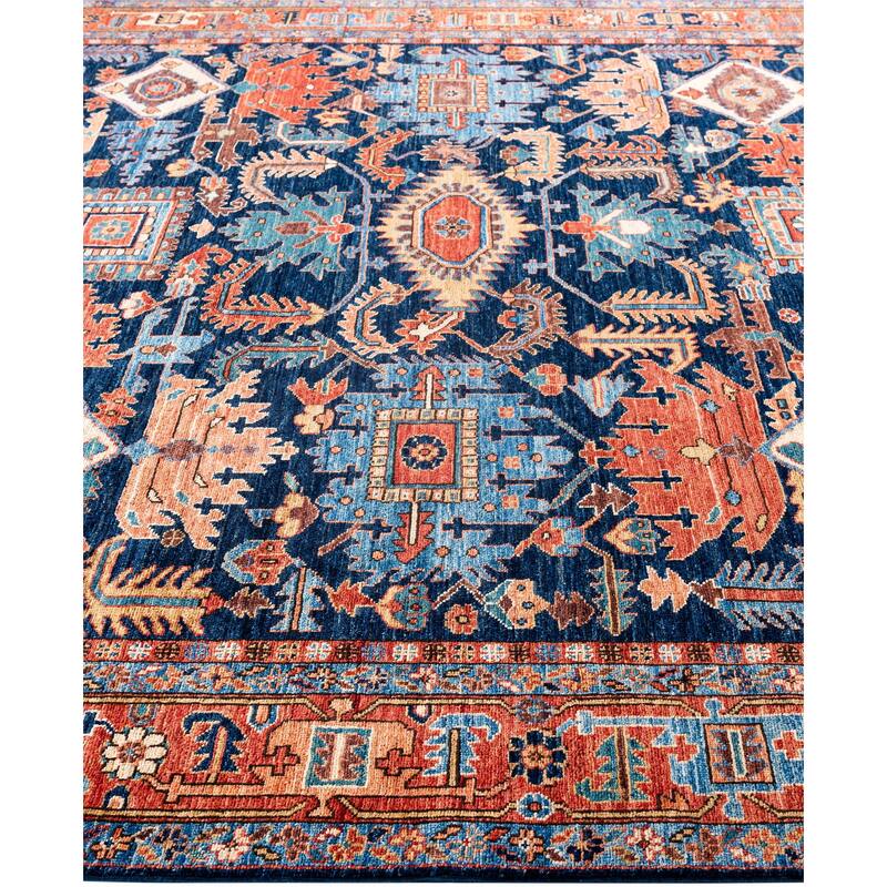 Serapi One-of-a-Kind Hand-Knotted Area Rug - Blue - 8' 0" x 9' 10"