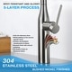 preview thumbnail 9 of 8, Single Handle Pull Down Sprayer Kitchen Faucet in Brushed Nickle