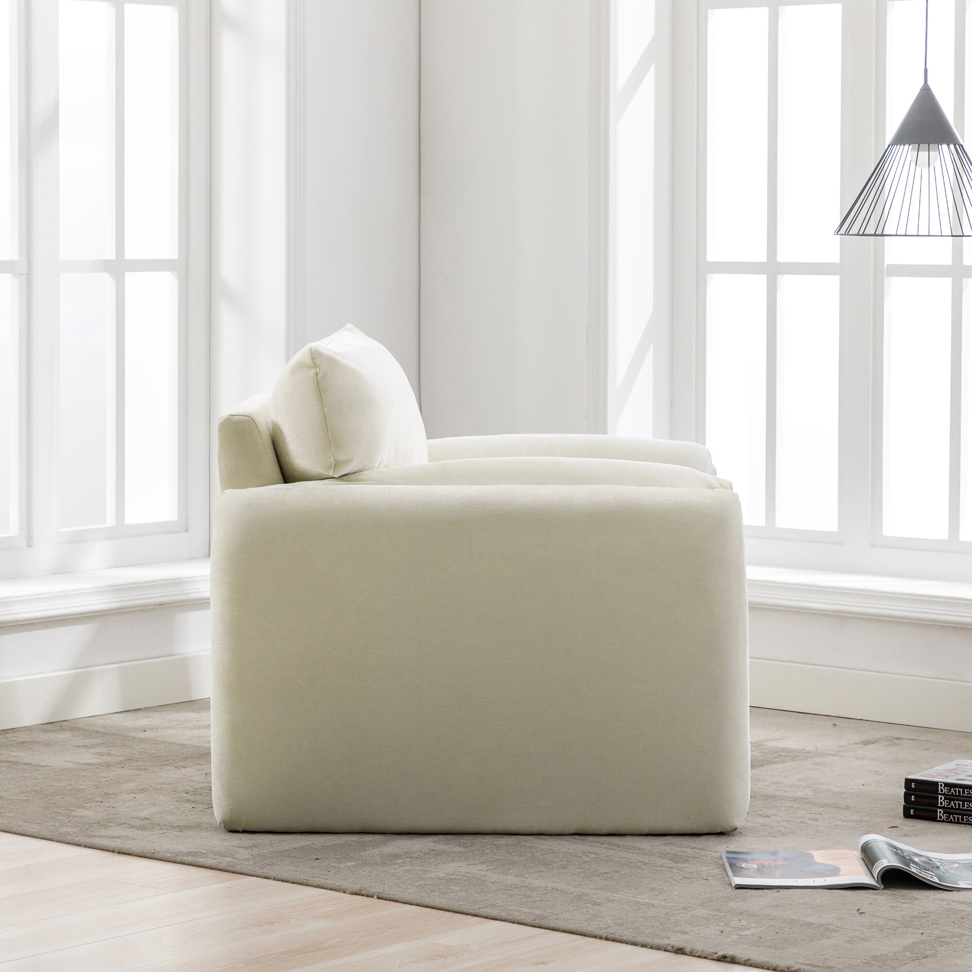 Modern Style Chenille Oversized Armchair Accent Chair Single Sofa