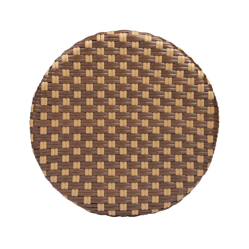 Tobias Rattan Round Bar Stool
