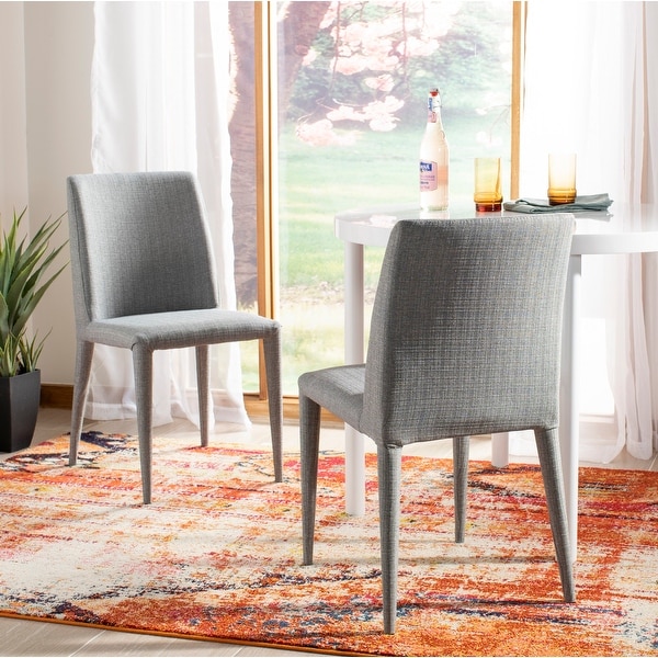 Safavieh Dining Mid-Century Garretson Linen Grey Dining Chairs (Set of 2). Opens flyout.