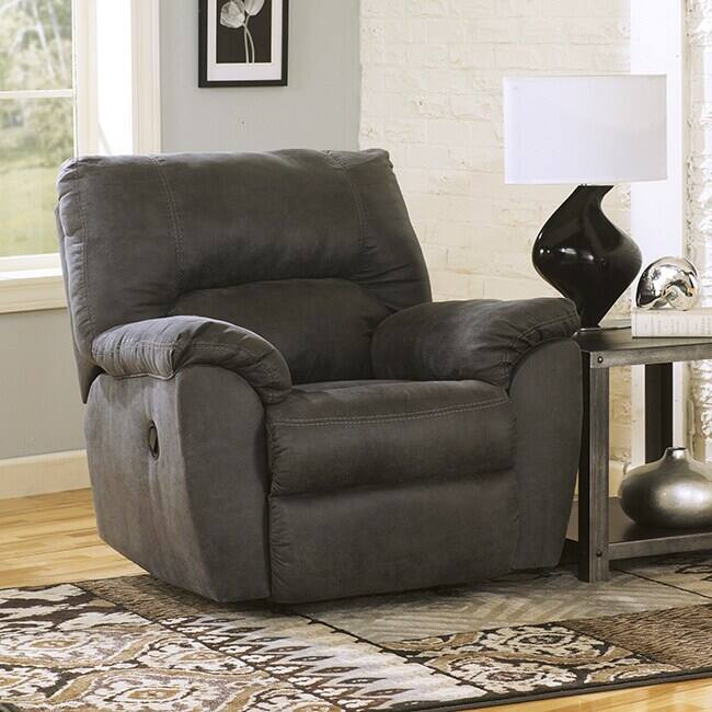 Tambo Contemporary Rocker Recliner Pewter