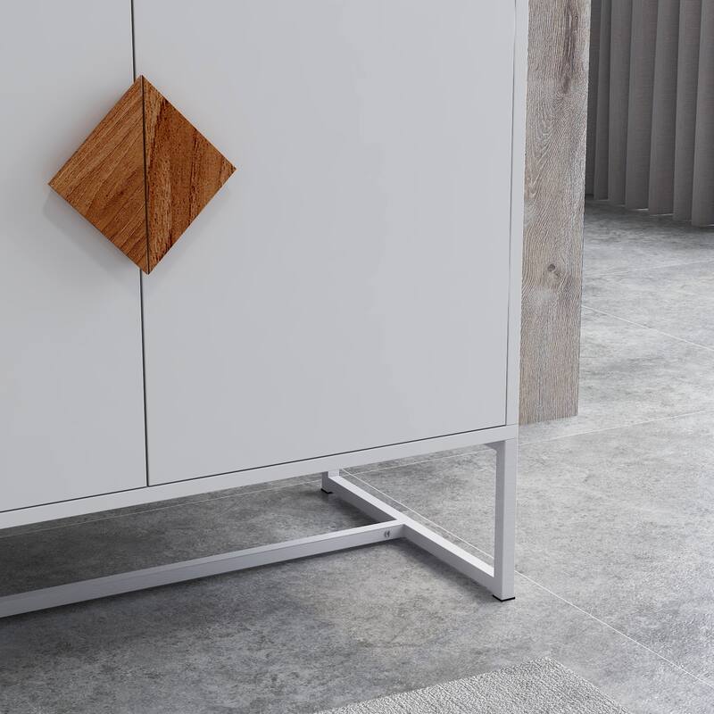 Solid Wood Special Shape Square Handle Design