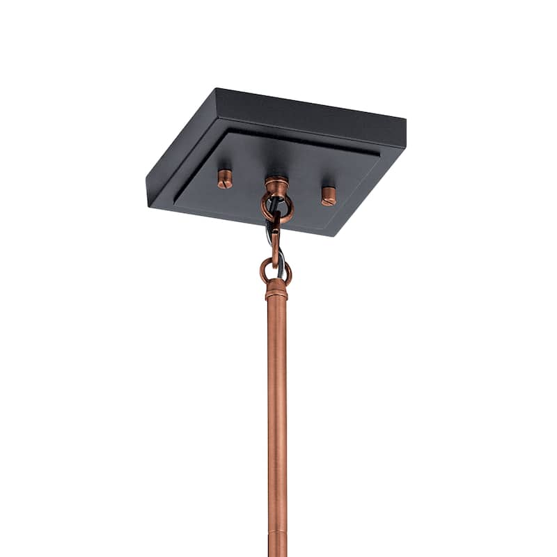 Kichler Lighting Kitner 7-in 1-Light Pendant Antique Copper