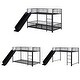 preview thumbnail 17 of 22, Metal Bunk Bed with Slide and Guardrails