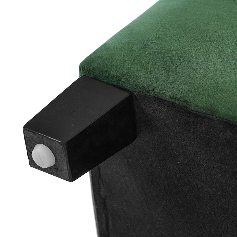 Upholstered Storage Ottoman Bench for Bedroom, Entryway & Foot Rest