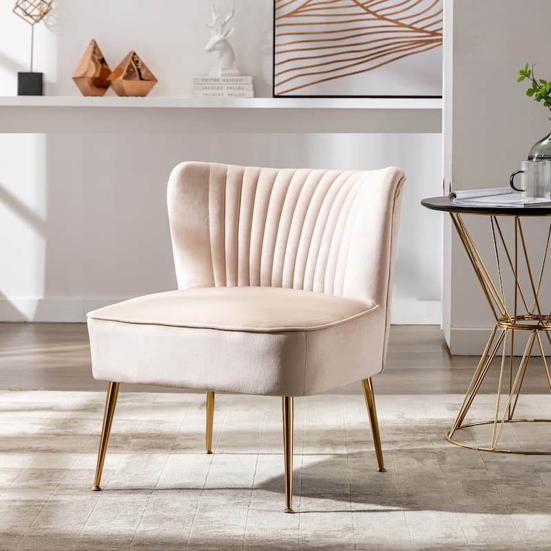 Heaven Contemporary Velvet Upholstered Accent Chair