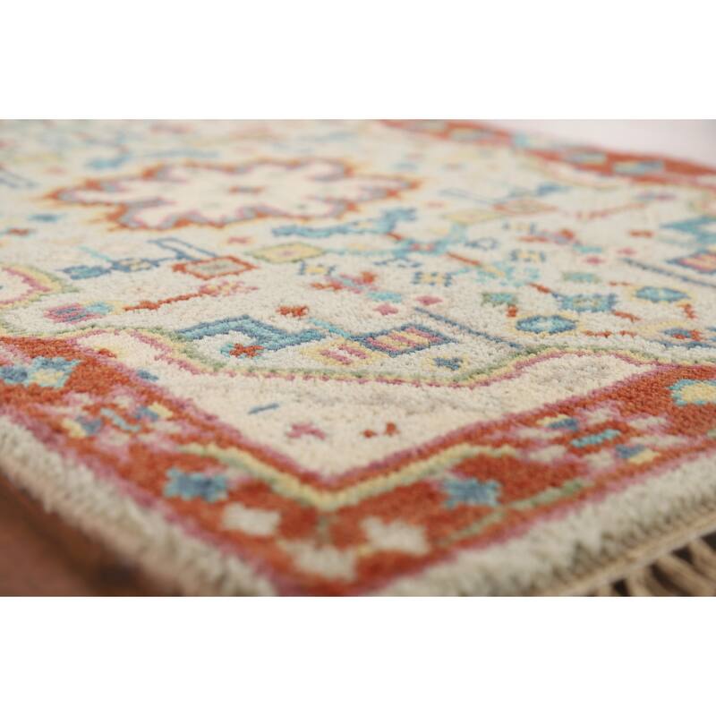Kazak Indian Accent Rug Handmade Wool Carpet - 2'0" x 3'0"