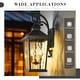 preview thumbnail 10 of 15, Farmhouse Outdoor Wall Lantern Exterior Carriage Light for Porch