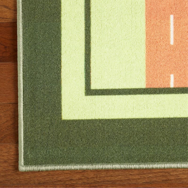 Everwash Imagine Jungle Road Kid's Washable Area Rug