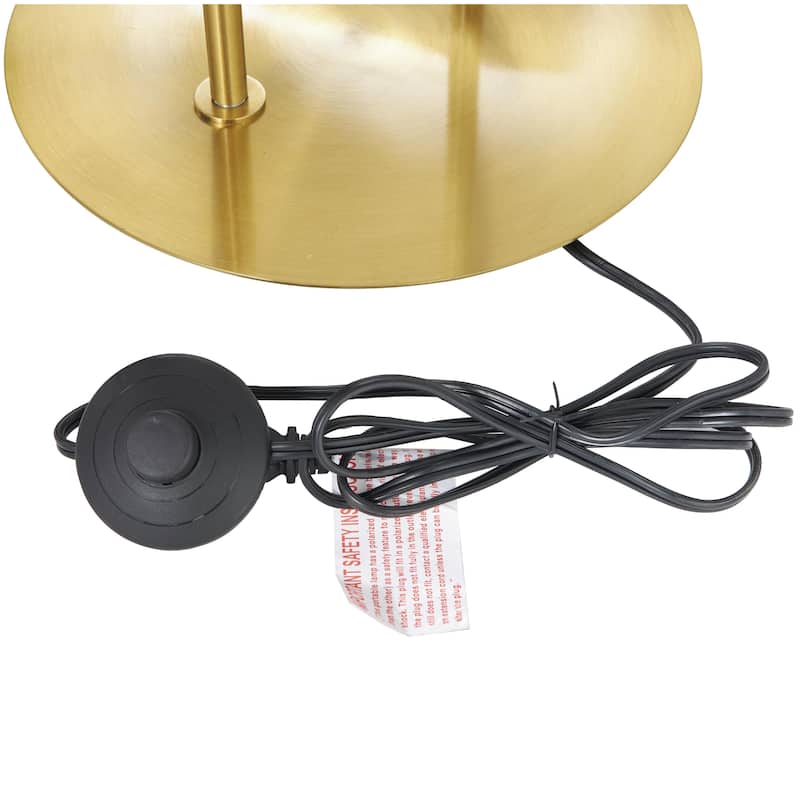 Metal Paper Clip Floor Lamp - Gold - Roche River Decor