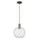 Option Clear Glass with White Rope / Oil Rubbed Bronze
