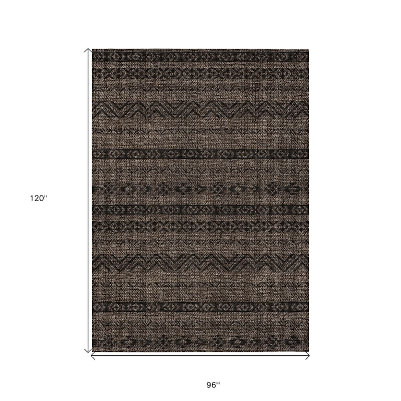 HomeRoots Southwestern Transitional Rectangle Outdoor Rug
