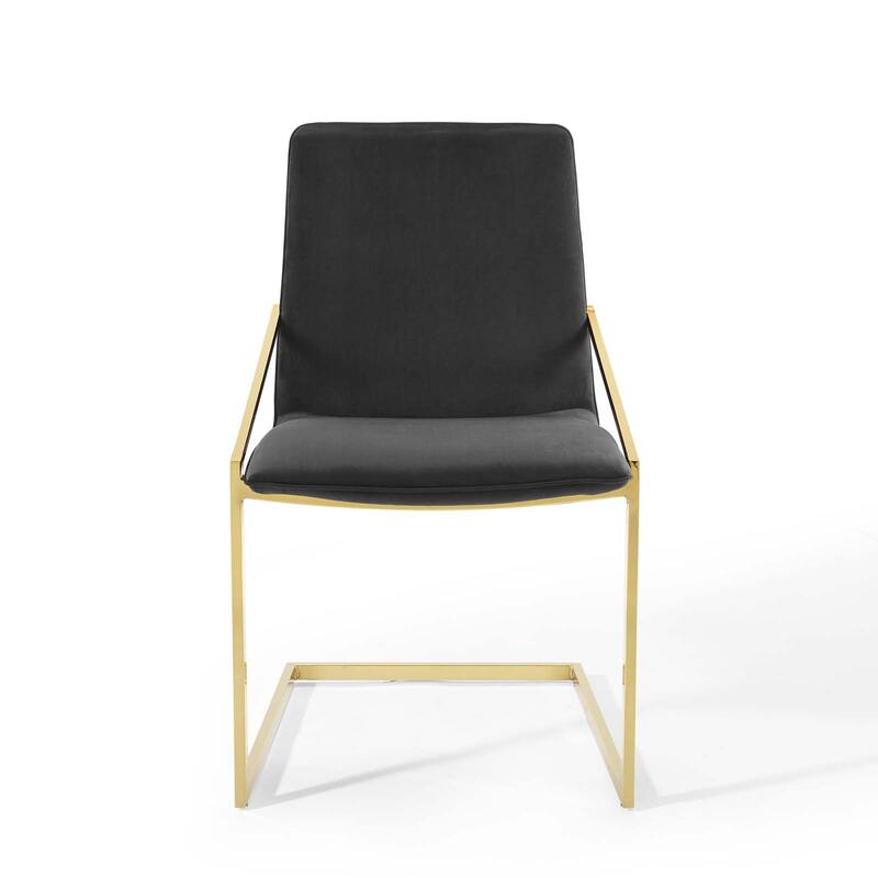Silver Orchid Wlach Velvet Dining Armchair