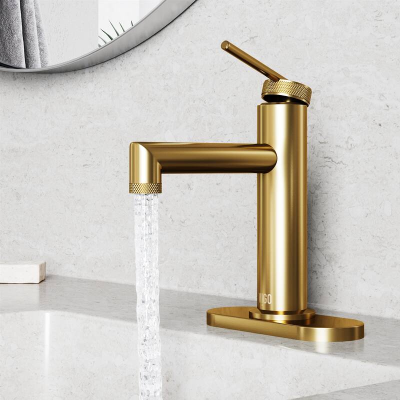 VIGO Sterling 7" H Single Handle Single Hole Bathroom Faucet