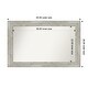 preview thumbnail 108 of 119, Dove Greywash Framed Non-Beveled Custom Wall Mirror, Bathroom Vanity Mirror Outer Size: 44 x 28