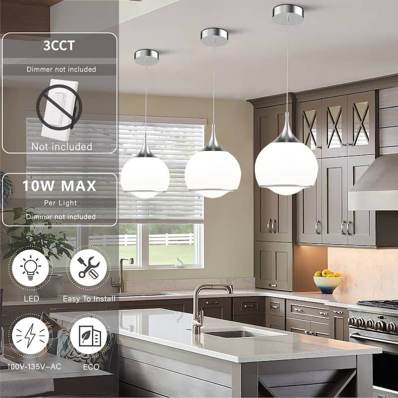 Maxax 1-Light Dimmable Integrated LED Pendant