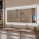 preview thumbnail 47 of 49, Extra Large Black Frame LED Bathroom Vanity Mirror with 3 Years Warranty and UL Certified 60x28