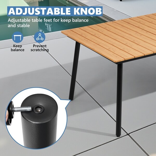 VredHom Outdoor Patio Aluminum Dining Table - On Sale - Bed Bath