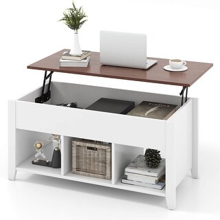 Costway Lift Top Coffee Table w/ Hidden Compartment and Storage