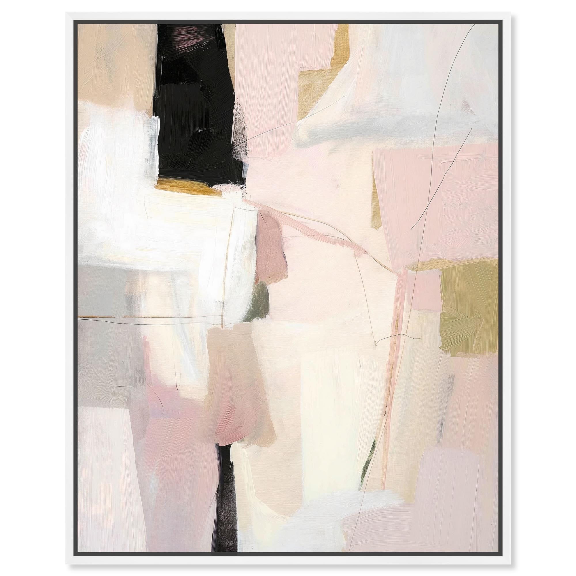 Pistachio Pink I Canvas by Art Remedy