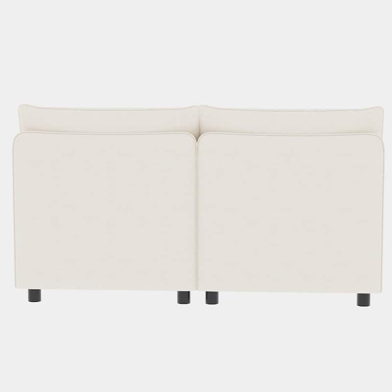 98.5'' Customizable 4 Seater Modular Sectional Sofa with Storage, Comfortable Cushions and Space-Saving Design