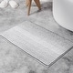 preview thumbnail 3 of 35, Ombre Chenille Non-Slip Bath Rug 20"Wx32"L - Grey