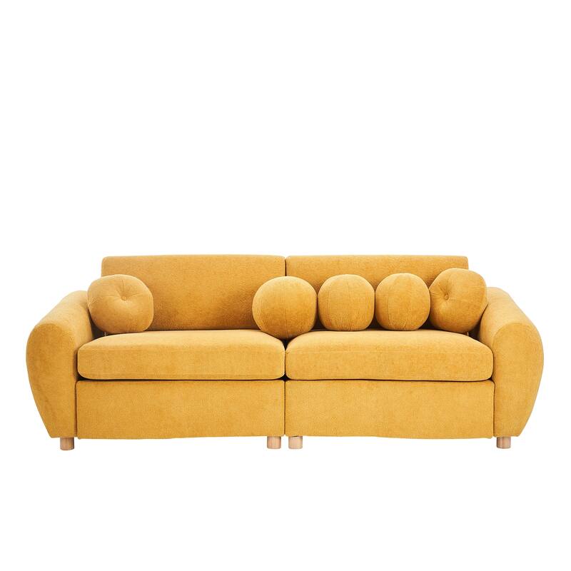 84"Modern Chenille Sofa Couch for Living Room