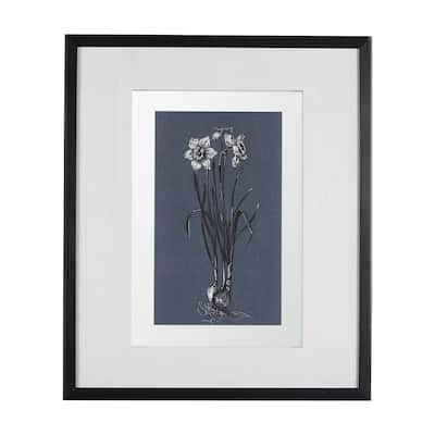 Botanical Sketches II (Blue) Framed Art Print