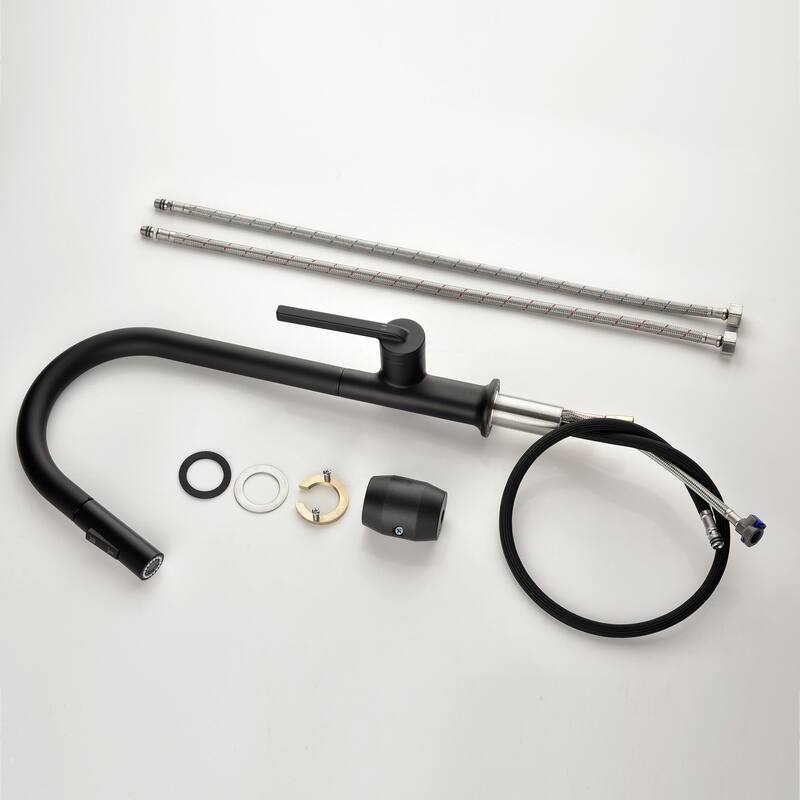 Rbrohant High-Arc Single Handle Pull Down Kitchen Faucet