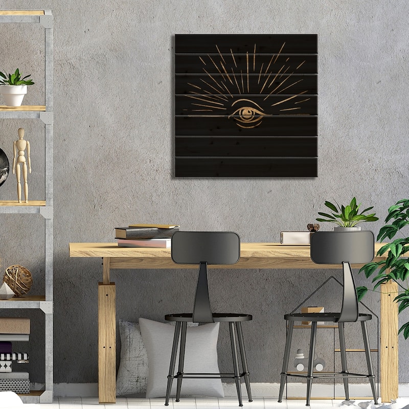 Third Eye II Print On Wood by Jacob Green - Multi-Color