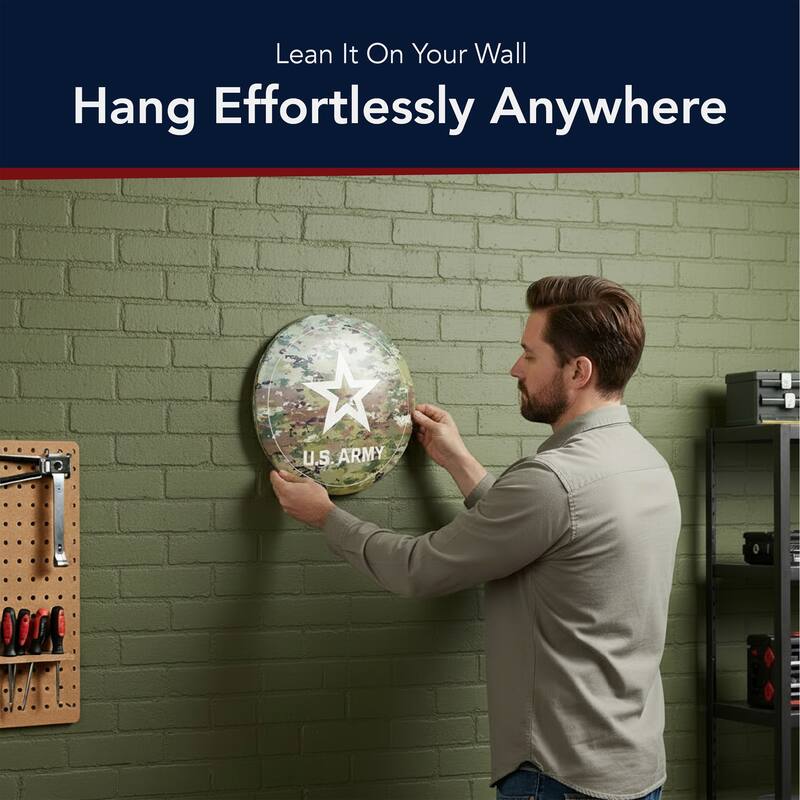 Dome Shaped Metal Wall Art Sign - 15" x 15" Retro Vintage Wall Décor for Bar, Man Cave, Garage, Game Room & Home - 15" x 15"