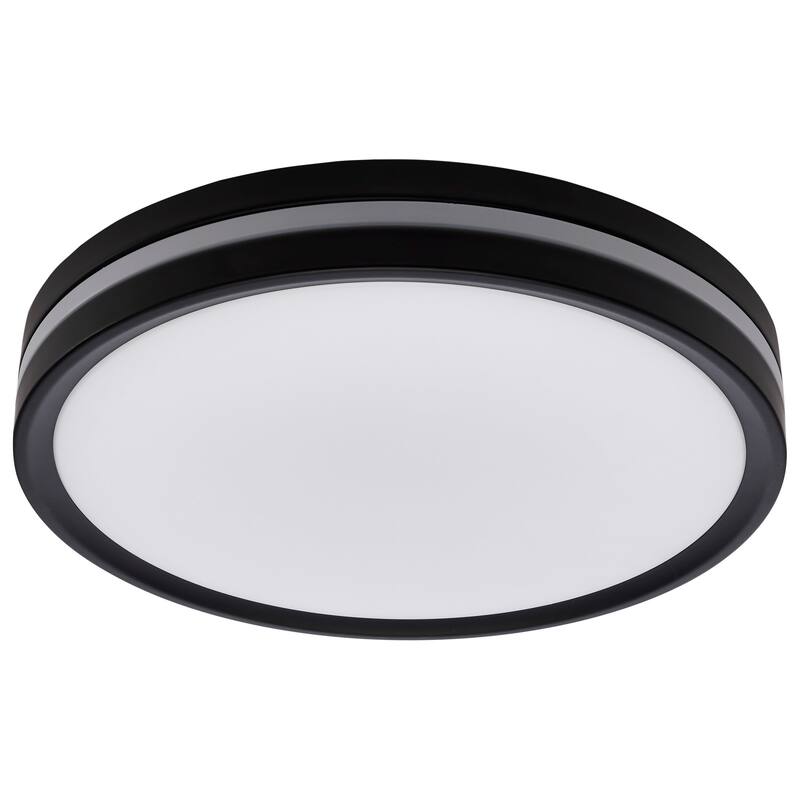 Nuvo Lighting 62/1690 12" Wide LED Flush Mount Drum Ceiling Fixture - Matte Black