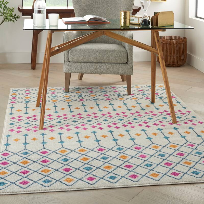 Nourison Passion Moroccan Geometric Diamond Area Rug