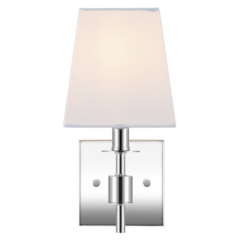 SAFAVIEH Lighting Bara 7-inch Fabric Shade Wall Sconce with Bulbs (Set of 2) - 7.3 In. W x 5.5 In. D x 11.3 In. H - 7Wx6Dx11H