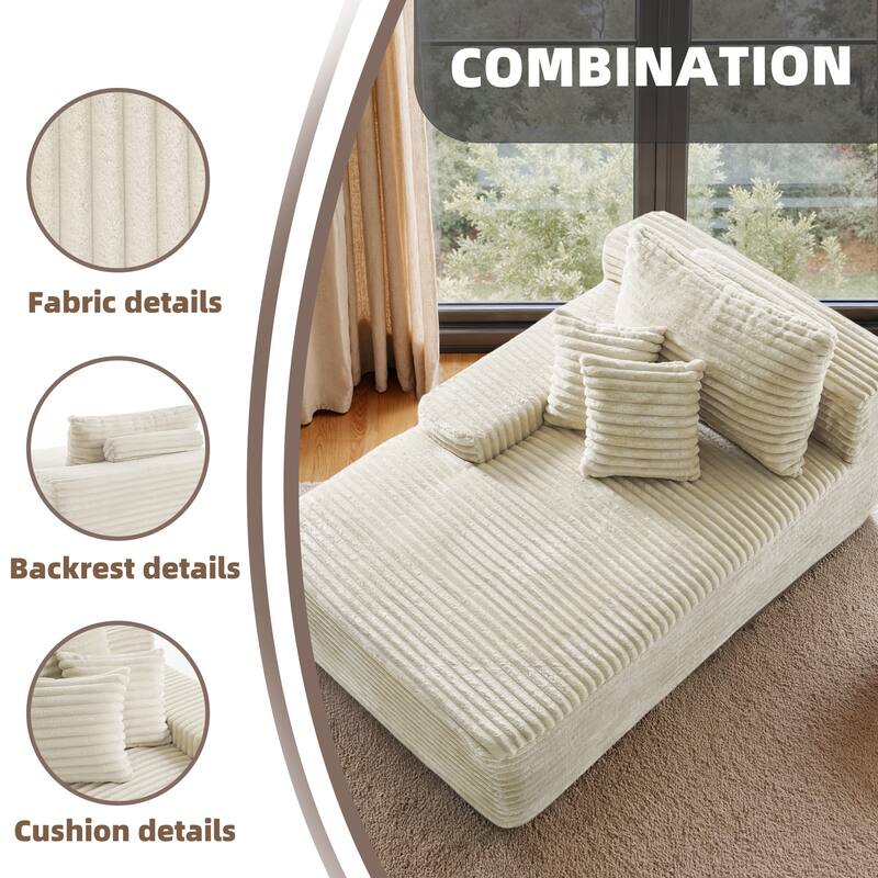 Cathy 41" W No Assembly Required Chaise Lounge