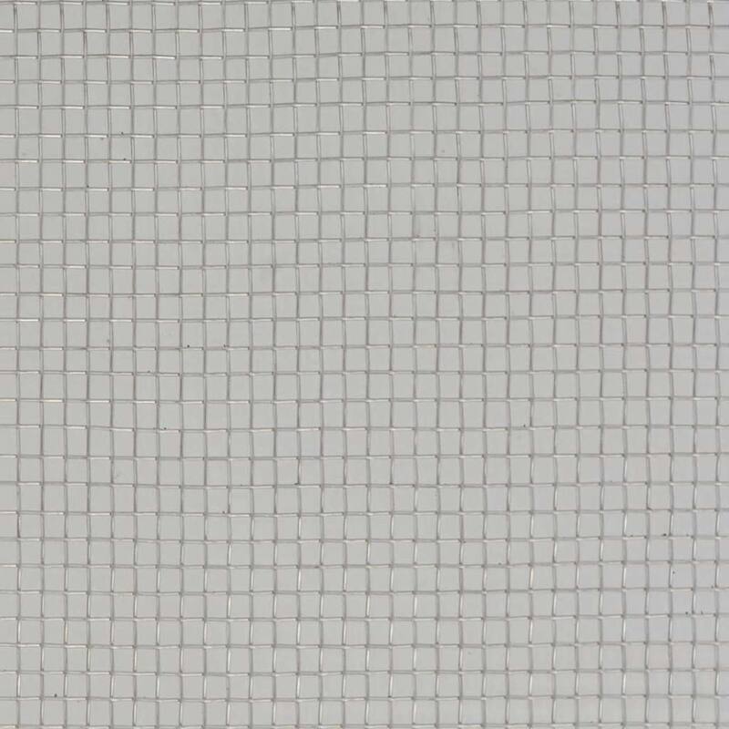 vidaXL Mesh Screen Stainless Steel 39.4x393.7" Silver - 39.4" x 393.7"/ 1