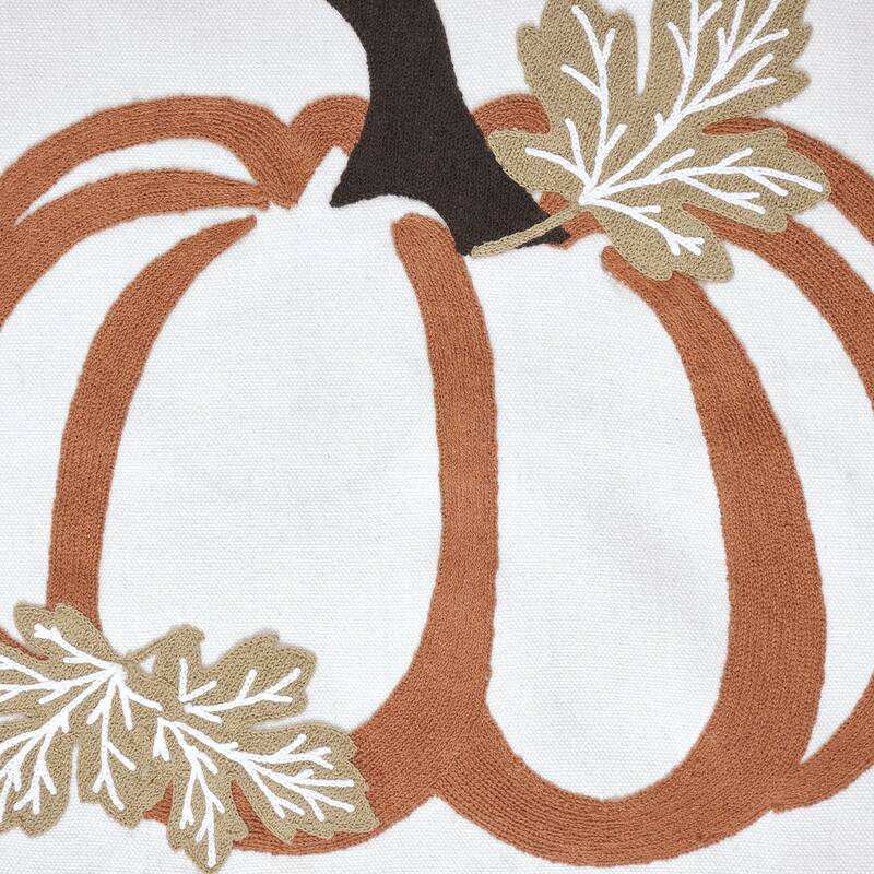 Wheat Plaid Pumpkin Pillow 18x18