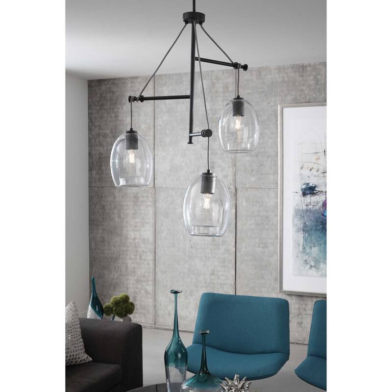 Progress Lighting Caisson 3 Light 30" Wide Multi Light Pendant