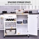 preview thumbnail 5 of 7, HOMCOM 4-Tier Rolling Kitchen Island Utility Trolley Serving Cart Kitchen Storage Cart w/ Butcher Block Countertop