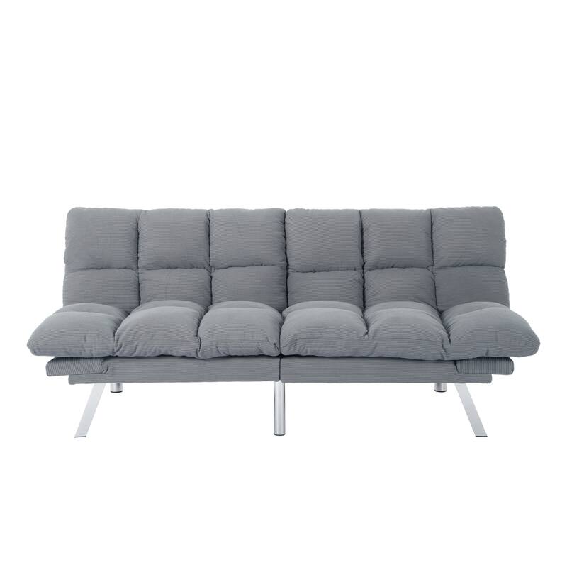 Multifunctional Sofa Bed,Foldable 2-Seater Sofa - Light Gray