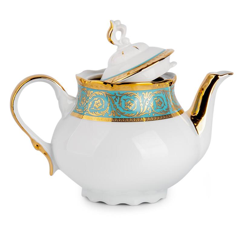 Royal Green Porcelain Tea Pot - 40.58 fl oz