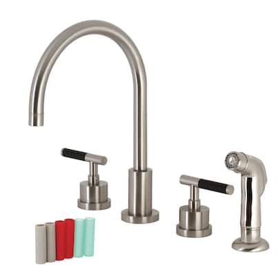 Kingston Brass Kaiser 1.8 GPM Widespread Kitchen Faucet � Includes