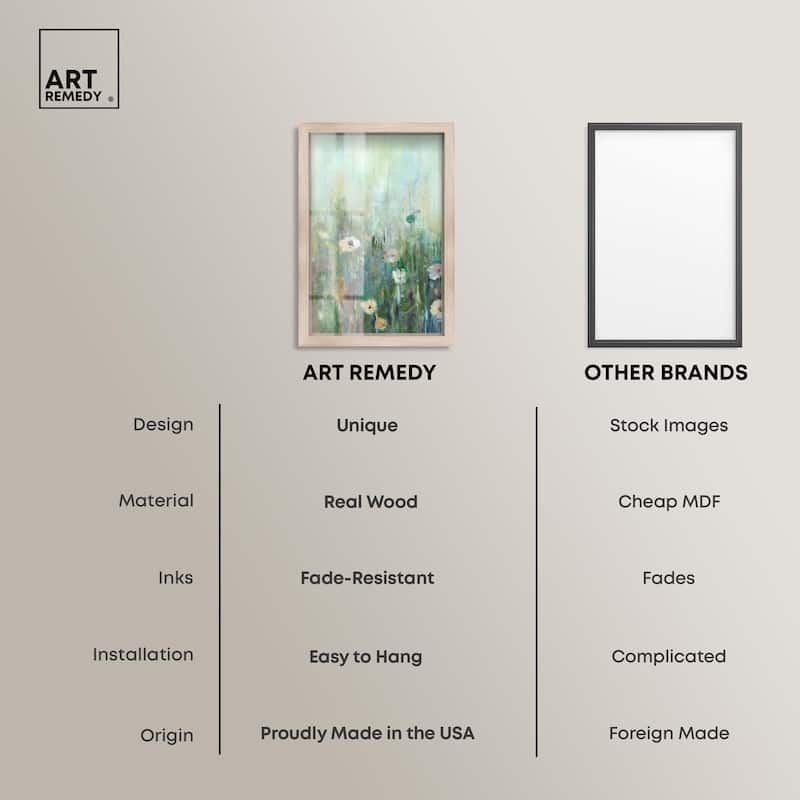 Harmony Green I Shadowbox by Art Remedy
